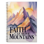 Carnet Faith can move mountains notebook  (Devant)