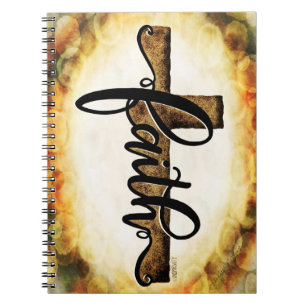Carnet Faith Cross Jolie Inspirivité moderne