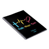 Carnet Faith Hope Love Hearts (Côté Droit)