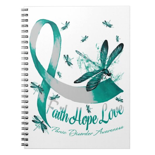 Carnet Faith Hope Love Panique Trouble Sensibilisation Dr (Devant)