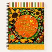 Carnet Faith Miracles Citer Floral Bumblebees Irelyn (Devant)