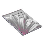 Carnet Faits saillants floraux rose et gris Mariage (Côté Droit)