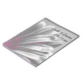 Carnet Faits saillants floraux rose et gris Mariage (Côté gauche)