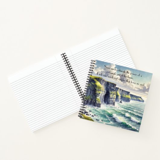 Carnet Falaises de Moher, Irlande & Citation (Intérieur)