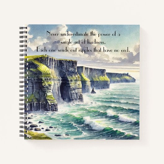 Carnet Falaises de Moher, Irlande & Citation (Devant)
