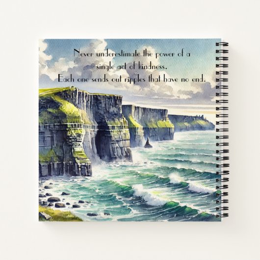 Carnet Falaises de Moher, Irlande & Citation (Dos)