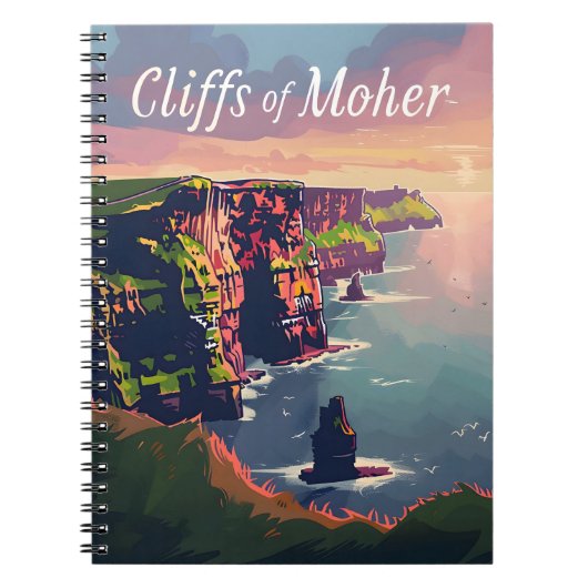Carnet Falaises du coucher de soleil de Moher (Devant)