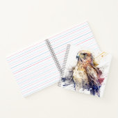 Carnet Falcon Bird Portrait Animal Peinture Faune Libre (Intérieur)