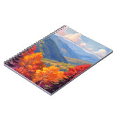 Carnet Fall Foliage | Watercolor Mountain Landscape (Côté gauche)