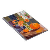 Carnet Fall Pumpkin Bouquet | Orange Flowers Autumn (Côté Droit)