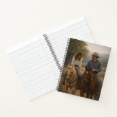 Carnet Falling in Stride | Western Horse Art | Notebook (Intérieur)