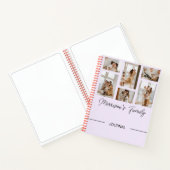 Carnet familial avec collage photos pour personnal (Intérieur)