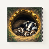 Carnet Famille Badger Cute Personnalisée (Dos)