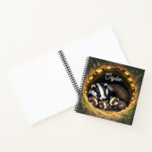 Carnet Famille Badger Cute Personnalisée (Intérieur)