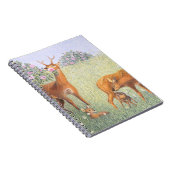 Carnet Famille de cerfs communs (Côté Droit)