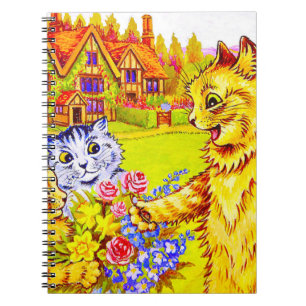 Carnet Famille de chats dans le jardin