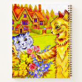 Carnet Famille de chats dans le jardin (Dos)
