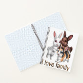 Carnet Famille de lapins  (Intérieur)