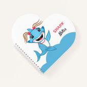 Carnet Famille de requins heureux (Devant)