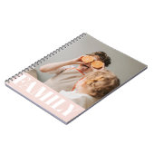 Carnet Famille Pastel Rose moderne Cadeau photo (Côté gauche)