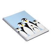Carnet Famille Pingouin mignonne (Côté Droit)