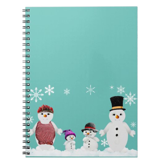 Carnet famille snowman (Devant)