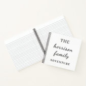 Carnet Family Adventures Modern Minimal Design (Intérieur)