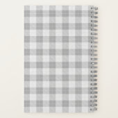 Carnet Family Farmhouse Tractor White Plaid Recette (Verso)