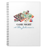 Carnet Family Game Night Personalized Scorekeeping (Devant)