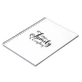 Carnet Family Is Everything Quote Notebook (Côté gauche)