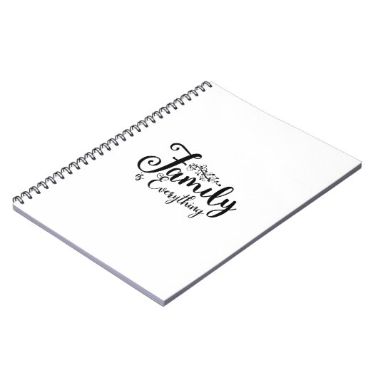 Carnet Family Is Everything Quote Notebook (Côté gauche)