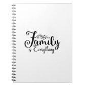 Carnet Family Is Everything Quote Notebook (Devant)