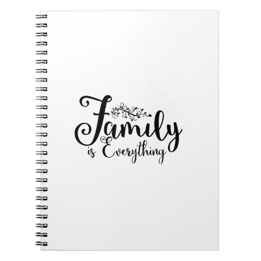 Carnet Family Is Everything Quote Notebook (Devant)