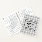 Carnet Family Lake House Fish Oars White Plaid Recette (Intérieur)
