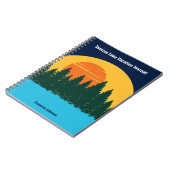 Carnet Family Lake Vacances Cute Customisé coucher de sol (Côté gauche)