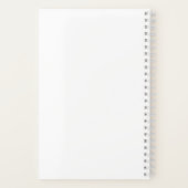 Carnet Family Love White Script Photo personnalisée (Verso)