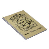 Carnet Family Prays Together Stays Bible Saying (Côté Droit)