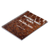 Carnet Family Ranch Faux Crocodile Leather (Côté gauche)