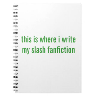 Carnet fanfiction de barre oblique