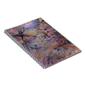 Carnet Fantaisie de collage violet automnal (Côté Droit)