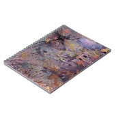 Carnet Fantaisie de collage violet automnal (Côté gauche)