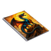 Carnet Fantaisie de dragon de feu céleste (Côté Droit)