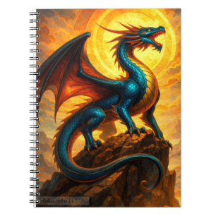 Carnet Fantaisie de dragon de feu céleste