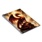 Carnet Fantaisie de dragon gardien de feu céleste (Côté Droit)
