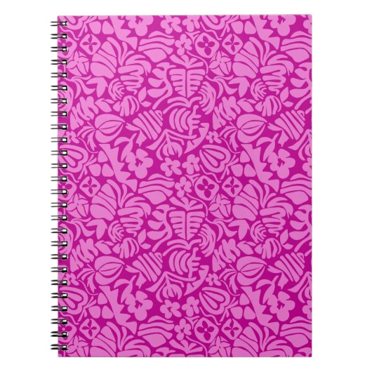 Carnet Fantaisie de fraise en rose (Devant)
