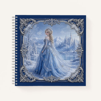 Carnet Fantaisie de princesse bleu royal