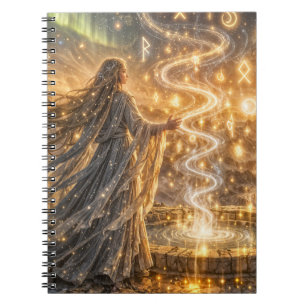 Carnet Fantaisie dorée elfique lumineuse – Fantaisie impr