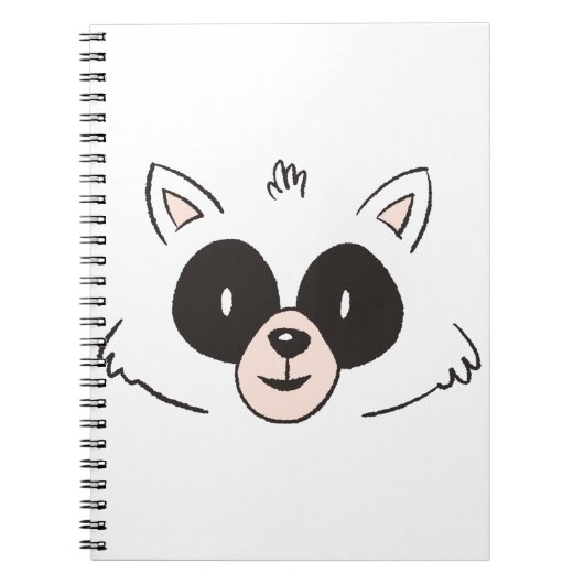Carnet Fantaisie face Raccoon (Devant)