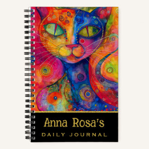 Carnet *~* Fantaisiste Chat Capricieux AN1 Couleurs Joyeu