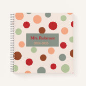 Carnet Fantastic personalized retro teacher diary  (Devant)